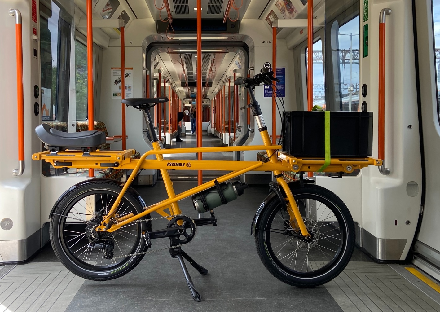 Assembly Bike on a Train